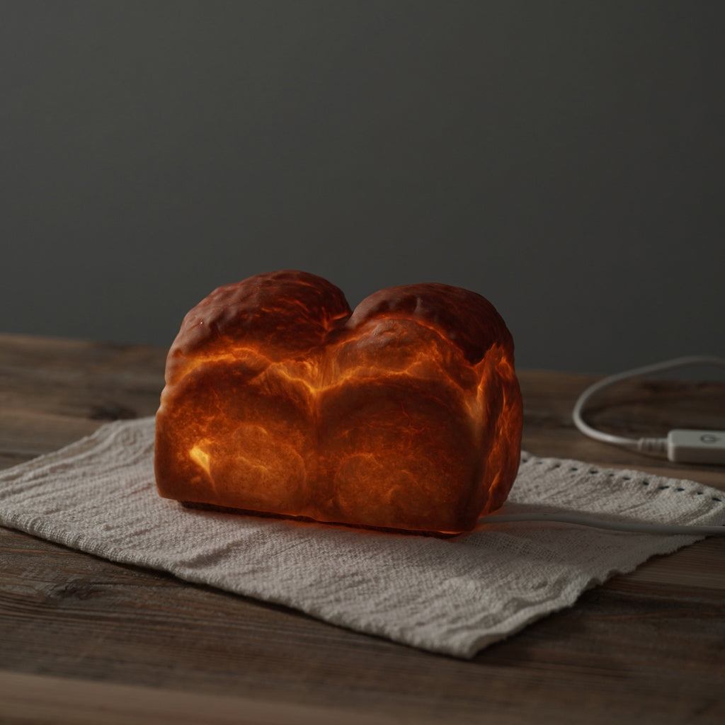 本物のパンが灯るランプ　「Bread Lamp <パン・ド・ミ>」