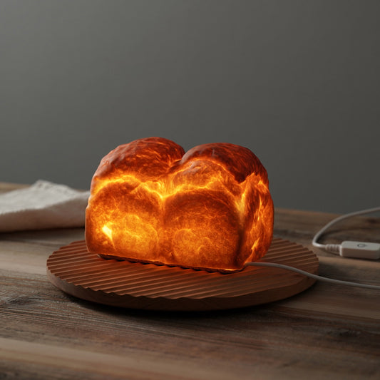 本物のパンが灯るランプ　「Bread Lamp <パン・ド・ミ>」