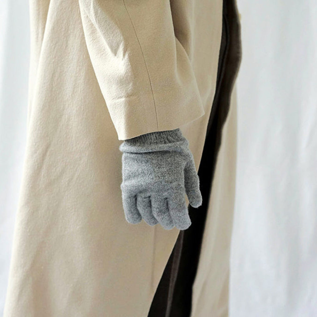 ＜hakne＞質がよくてシンプルな手袋 ウルグアイウールグローブ（HK0117）