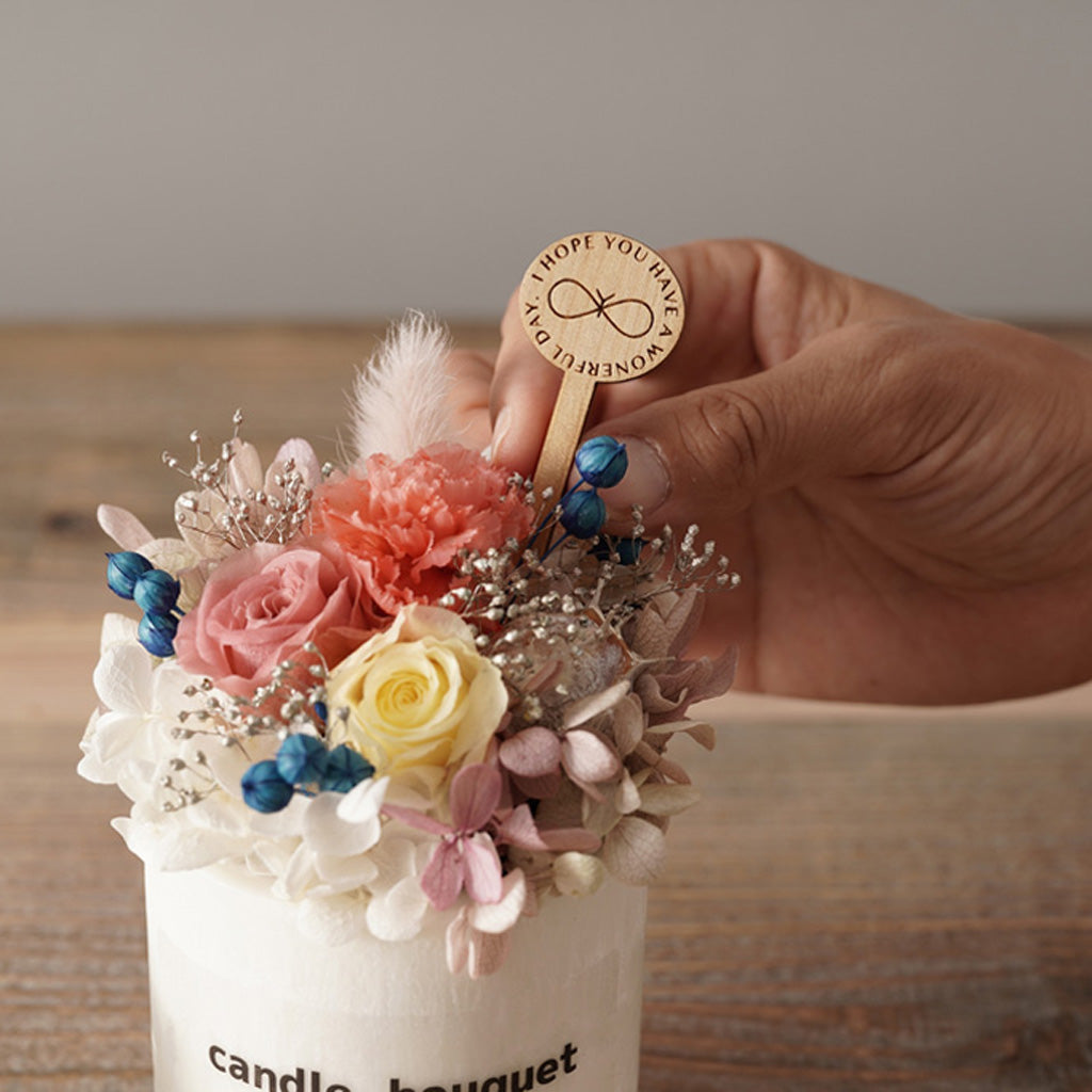 ＜縁市別注＞お花と香りとキャンドルと。「Candle Bouquet™」 Ｓサイズ