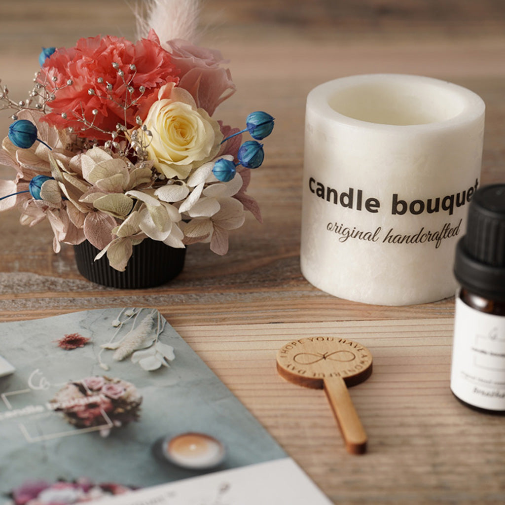 ＜縁市別注＞お花と香りとキャンドルと。「Candle Bouquet™」 Ｍサイズ