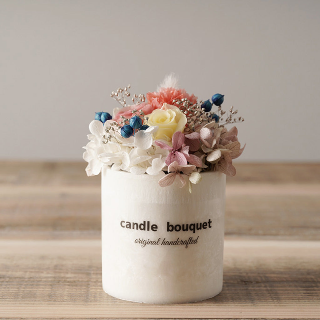 ＜縁市別注＞お花と香りとキャンドルと。「Candle Bouquet™」 Ｍサイズ